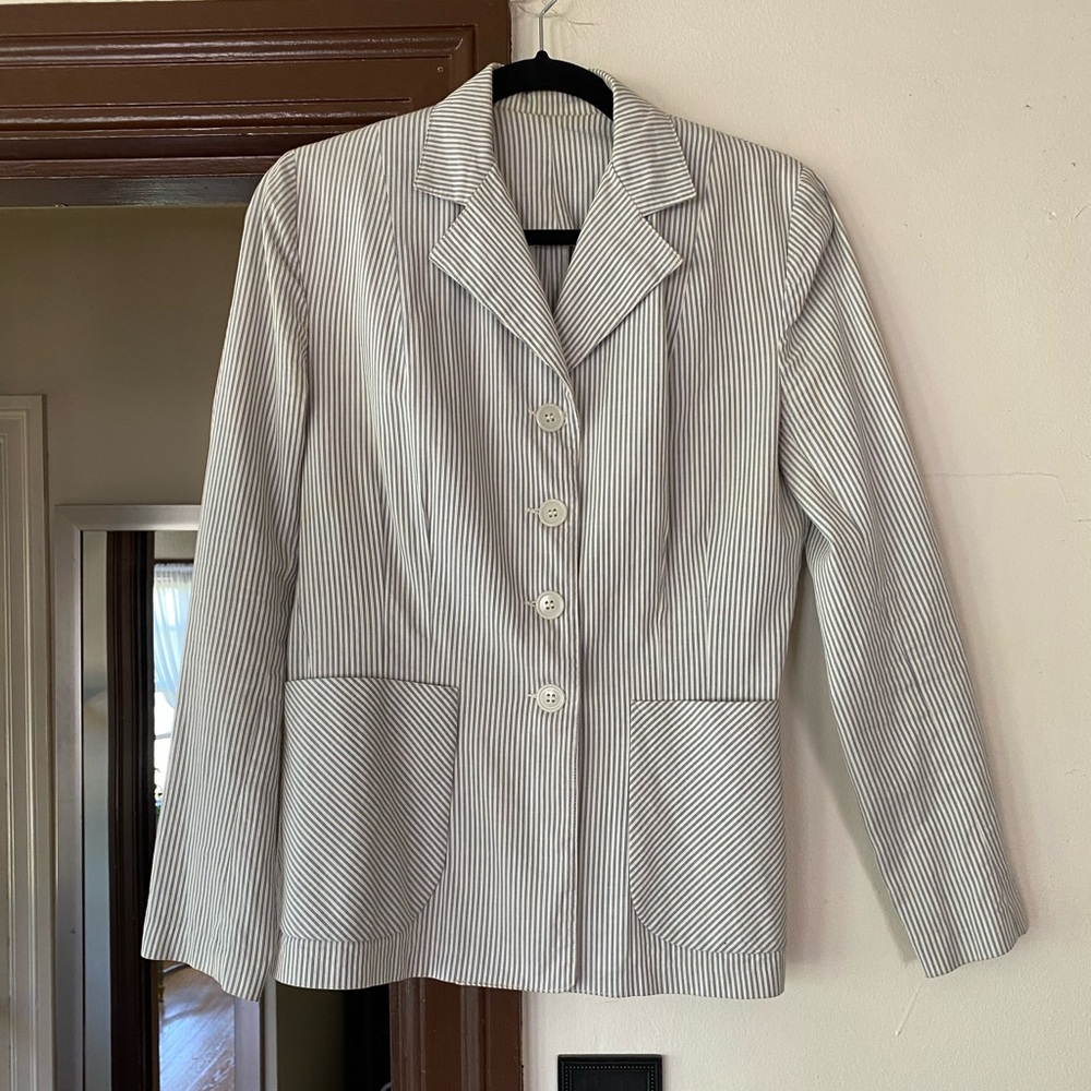 Springtime Vintage 1940’s Striped Women's Blazer